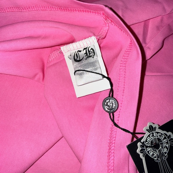 Chrome Hearts Unisex Pink Pocket T-Shirt - Picture 4 of 6